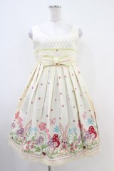 Emily Temple cute / LuLuガーデンレース切替ノースリーブワンピース  オフシロ H-25-10-12-013-ET-OP-KB-ZT199