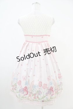 画像2: Emily Temple cute / LuLuガーデンレース切替ノースリーブワンピース  ピンク H-25-10-12-014-ET-OP-KB-ZH