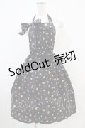 Emily Temple cute / 小花＆フルーツエプロンワンピース  クロ H-25-10-12-023-ET-OP-KB-ZH