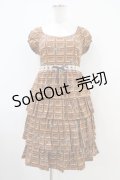 Emily Temple cute / チョコ＆リボンティアードカットソーワンピース  チャ H-25-10-12-027-ET-OP-KB-ZH