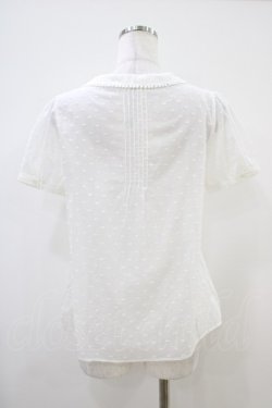 画像2: Emily Temple cute / ドビードットピンタックブラウス  ホワイト H-25-10-12-040-ET-BL-KB-ZH