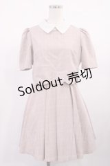 Rojita / ホワイトカラーワンピース Free ピンク H-25-10-13-004-LO-OP-NS-ZH