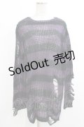 KILL STAR / Graph Knit Sweater XS ブラック×パープル H-25-10-13-1033-SL-TO-KB-ZH