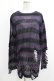 画像1: KILL STAR / Graph Knit Sweater XS ブラック×パープル H-25-10-13-1033-SL-TO-KB-ZH (1)