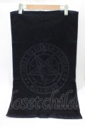 KILL STAR / Don't Care Towel  ブラック H-25-10-13-1036-SL-ZA-KB-ZH