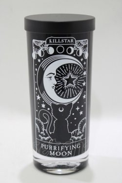 画像1: KILL STAR / MOONSPELL RITUAL CANDLE  ブラック H-25-10-13-1043-SL-ZA-KB-ZH