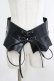 画像1: KILL STAR / Wetland Bat Peplum Corset ML ブラック H-25-10-13-1051-SL-ZA-KB-ZH (1)
