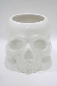 KILL STAR / CRANIUM PLANTER  ホワイト H-25-10-13-1070-SL-ZA-KB-ZT-W005