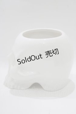 画像2: KILL STAR / CRANIUM PLANTER  ホワイト H-25-10-13-1072-SL-ZA-KB-ZT-W005