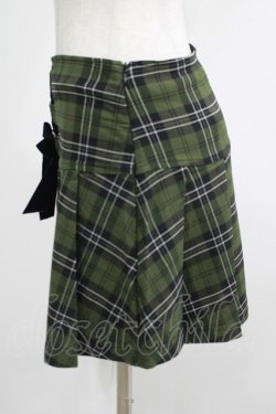 画像2: KILL STAR / Dark Canopy Pleated Skirt S グリーン H-25-10-13-1010-SL-SK-KB-ZH