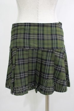 画像3: KILL STAR / Dark Canopy Pleated Skirt S グリーン H-25-10-13-1010-SL-SK-KB-ZH