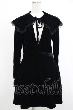 画像1: KILL STAR / Emilee Emilee Collar Dress M ブラック H-25-10-13-1011-SL-OP-KB-ZH