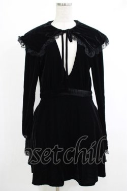 画像1: KILL STAR / Emilee Emilee Collar Dress M ブラック H-25-10-13-1012-SL-OP-KB-ZH