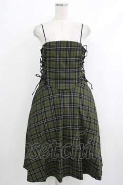 画像1: KILL STAR / Elyswyth Dress M グリーン H-25-10-13-1002-SL-OP-KB-ZH
