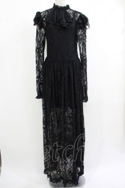 画像1: KILL STAR / Enmity Maxi Dress S ブラック H-25-10-13-1013-SL-OP-KB-ZH