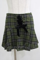 KILL STAR / Dark Canopy Pleated Skirt XS グリーン H-25-10-13-1014-SL-SK-KB-ZH