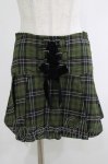 画像1: KILL STAR / Dark Canopy Pleated Skirt XS グリーン H-25-10-13-1015-SL-SK-KB-ZY (1)