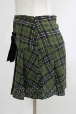 画像2: KILL STAR / Dark Canopy Pleated Skirt XS グリーン H-25-10-13-1015-SL-SK-KB-ZY (2)