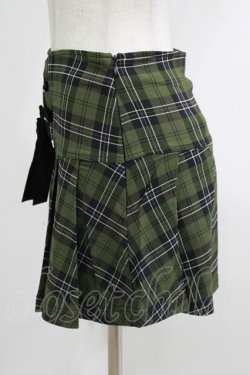 画像2: KILL STAR / Dark Canopy Pleated Skirt XS グリーン H-25-10-13-1015-SL-SK-KB-ZH