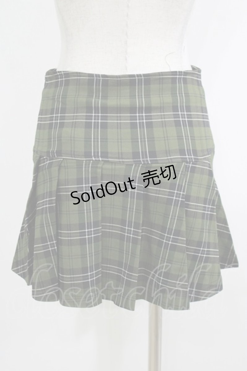 画像3: KILL STAR / Dark Canopy Pleated Skirt XS グリーン H-25-10-13-1015-SL-SK-KB-ZY (3)