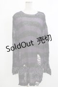 KILL STAR / Graph Knit Sweater S ブラック×パープル H-25-10-13-1018-SL-TO-KB-ZY
