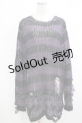 KILL STAR / Graph Knit Sweater S ブラック×パープル H-25-10-13-1021-SL-TO-KB-ZS