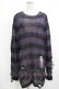 画像1: KILL STAR / Graph Knit Sweater S ブラック×パープル H-25-10-13-1021-SL-TO-KB-ZH (1)