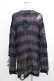 画像3: KILL STAR / Graph Knit Sweater S ブラック×パープル H-25-10-13-1021-SL-TO-KB-ZH (3)