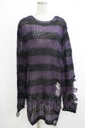 KILL STAR / Graph Knit Sweater S ブラック×パープル H-25-10-13-1024-SL-TO-KB-ZH
