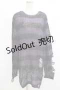 KILL STAR / Graph Knit Sweater S ブラック×パープル H-25-10-13-1024-SL-TO-KB-ZH