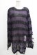 画像1: KILL STAR / Graph Knit Sweater S ブラック×パープル H-25-10-13-1024-SL-TO-KB-ZH (1)
