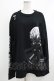 画像1: QOOZA / 東京喰種×QOOZA金木研 ダメージスウェット  ブラック H-25-10-13-1025-PU-TO-KB-ZH (1)