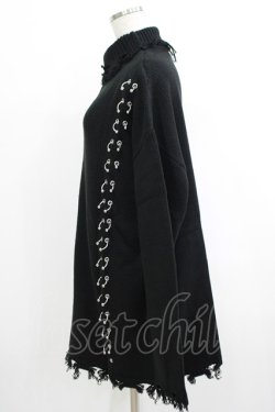 画像2: KILL STAR / Daith Knit Sweater XS ブラック H-25-10-13-1026-SL-TO-KB-ZH