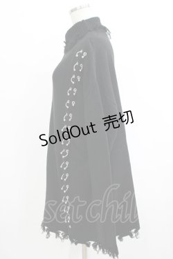 画像2: KILL STAR / Daith Knit Sweater XS ブラック H-25-10-13-1026-SL-TO-KB-ZH