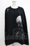 画像1: QOOZA / 東京喰種×QOOZA金木研 ダメージスウェット  ブラック H-25-10-13-1028-PU-TO-KB-ZH (1)