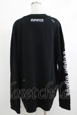 画像3: QOOZA / 東京喰種×QOOZA金木研 ダメージスウェット  ブラック H-25-10-13-1028-PU-TO-KB-ZH