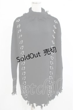 画像1: KILL STAR / Daith Knit Sweater XS ブラック H-25-10-13-1029-SL-TO-KB-ZY