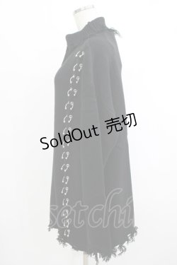 画像2: KILL STAR / Daith Knit Sweater XS ブラック H-25-10-13-1029-SL-TO-KB-ZY