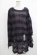 画像1: KILL STAR / Graph Knit Sweater S ブラック×パープル H-25-10-13-1030-SL-TO-KB-ZH (1)