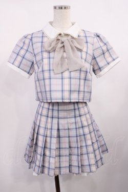 画像1: Pium / シュガーチェックセットアップ Free サックス H-25-10-13-023-LO-OP-NS-ZH