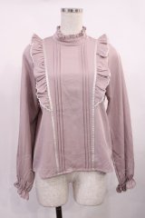 Honey Cinnamon / ピンタックフリルトップス Free ピンク H-25-10-13-032-LO-TO-NS-ZH