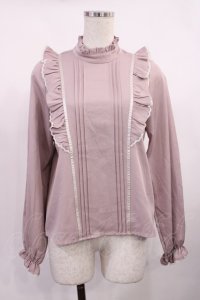 Honey Cinnamon / ピンタックフリルトップス Free ピンク H-25-10-13-032-LO-TO-NS-ZH