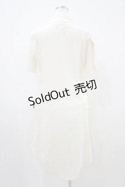 画像2: 【SALE】Ozz Croce / プリーツアシメデザインチュニックシャツワンピース  オフ H-25-10-14-1030-OO-OP-KB-ZT121