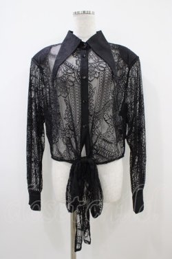 画像1: PUNK RAVE / MOON FAERIE TOP XS-S ブラック H-25-10-14-1034-PU-TO-KB-ZH