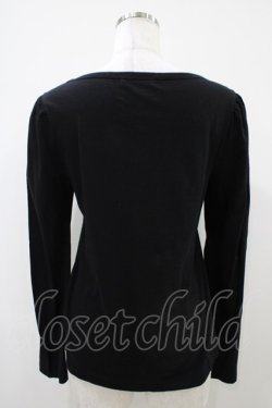 画像2: Jane Marple / ラングドシャショコラのロングスリーブTシャツ  黒 H-25-10-14-1035-JM-TO-KB-ZH