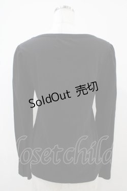 画像2: Jane Marple / ラングドシャショコラのロングスリーブTシャツ  黒 H-25-10-14-1035-JM-TO-KB-ZH