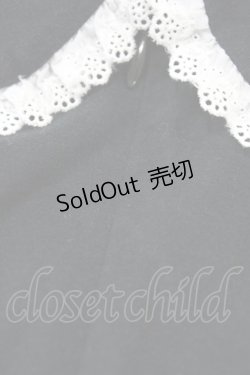 画像3: 【SALE】Jane Marple / レース付丸衿パフカットソー  黒×白 H-25-10-14-1036-JM-TO-KB-ZT369