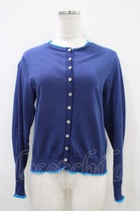 Jane Marple Dans Le Salon / カラーパイピングカーディガン  ネイビー H-25-10-14-1040-JM-TO-KB-ZH