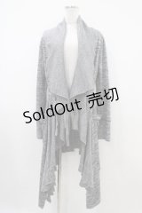 Rozen Kavalier / 羽根刺繍ロングカーディガン  グレー H-25-10-14-1042-OO-TO-KB-ZH