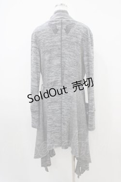 画像2: Rozen Kavalier / 羽根刺繍ロングカーディガン  グレー H-25-10-14-1042-OO-TO-KB-ZH